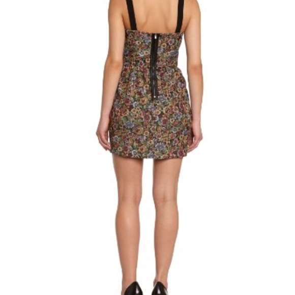 BCBG Floral Printed Sweetheart Dress Sz 6 - Picture 3 of 8